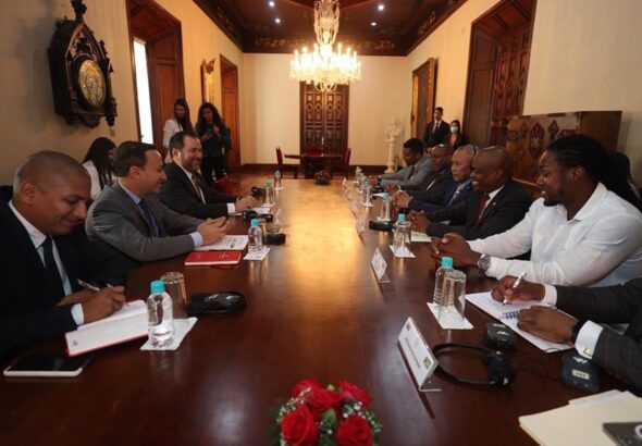 Meeting between Venezuelan Foreign Minister Yvan Gil and heads of diplomatic missions of Caribbean countries in Venezuela, at Casa Amarilla, Caracas, on January 20, 2023. Photo: Twitter/@yvangil.