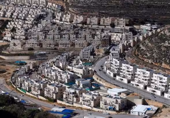A view of an illegal Israeli settlement. Photo: PressTV.