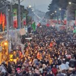 Thousands of Iranians march to commemorate General Qassem Soleimani, assassinated by the US three years ago. Photo: Twitter.