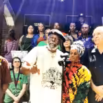 Members and supporters of the African People's Socialist Party stage a demonstration after an FBI raid on the party headquarters and leaders' homes in July 2022. Photo: African People's Socialist Party.