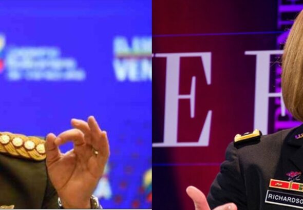 Venezuelan Defense Minister Major General Vladimir Padrino López (left), and the head of US Southern Command, General Laura Richardson (right). Photo composition by Orinoco Tribune.