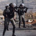 Israeli regime forces aiming their weapons at Palestinians. File photo.