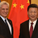 President of Cuba Miguel Díaz-Canel with the General Secretary of the CCCP Xi Jinping. File photo.