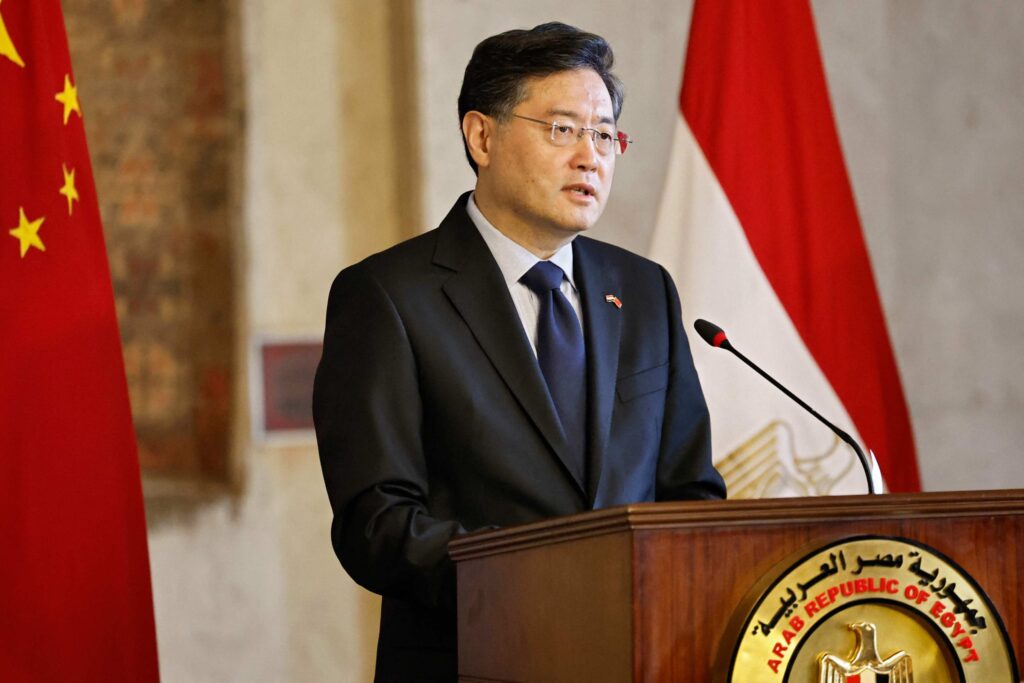 Chinese Foreign Minister Qin Gang says the Palestinian cause concerns regional peace and stability as well as international fairness and justice. Photo: AFP.
