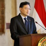 Chinese Foreign Minister Qin Gang says the Palestinian cause concerns regional peace and stability as well as international fairness and justice. Photo: AFP.