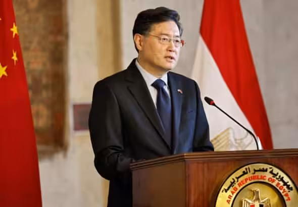 Chinese Foreign Minister Qin Gang says the Palestinian cause concerns regional peace and stability as well as international fairness and justice. Photo: AFP.