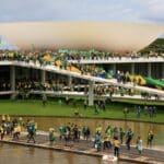 Supporters of Brazilian former President Jair Bolsonaro invading the National Congress in Brasilia. Photo: Sergio Lima/AFP via Getty Images/File photo.