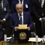 Lula during his speech in Parliament. Photo: BrasiliaAFP.