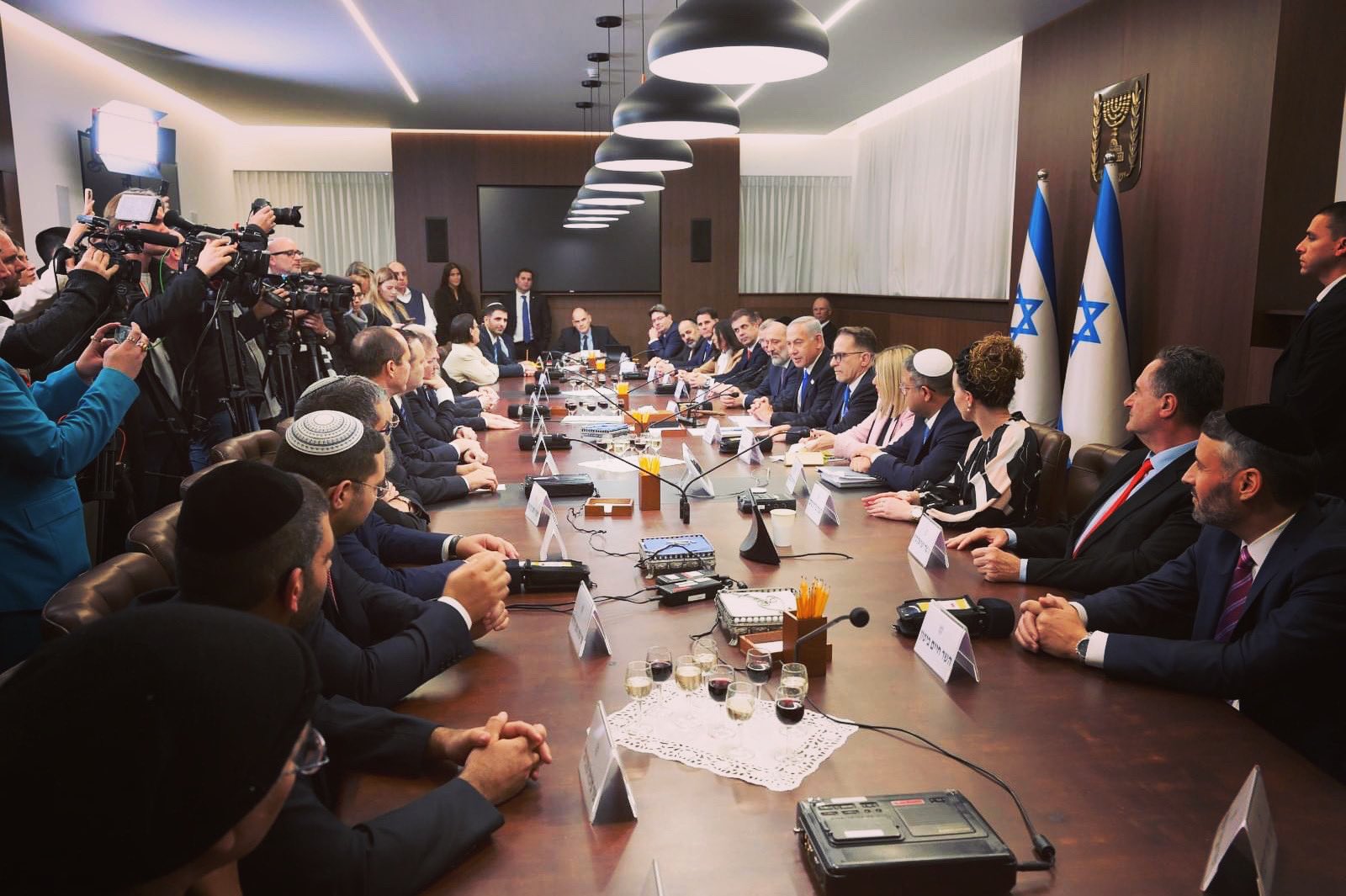 Israel's 37th government. Photo: via Benjamin Netabyahu TW Page.
