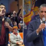 Journalist Jose Vega calling out 13th district Congressperson Adriano Espaillat. File photo.