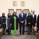 Iran's foreign minister Hosein Amir Abdolahian meets with delegates from Mauritania in Nouakchott. File photo.