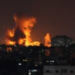 Most recent airstrikes on the Gaza Strip. Photo: WAFA