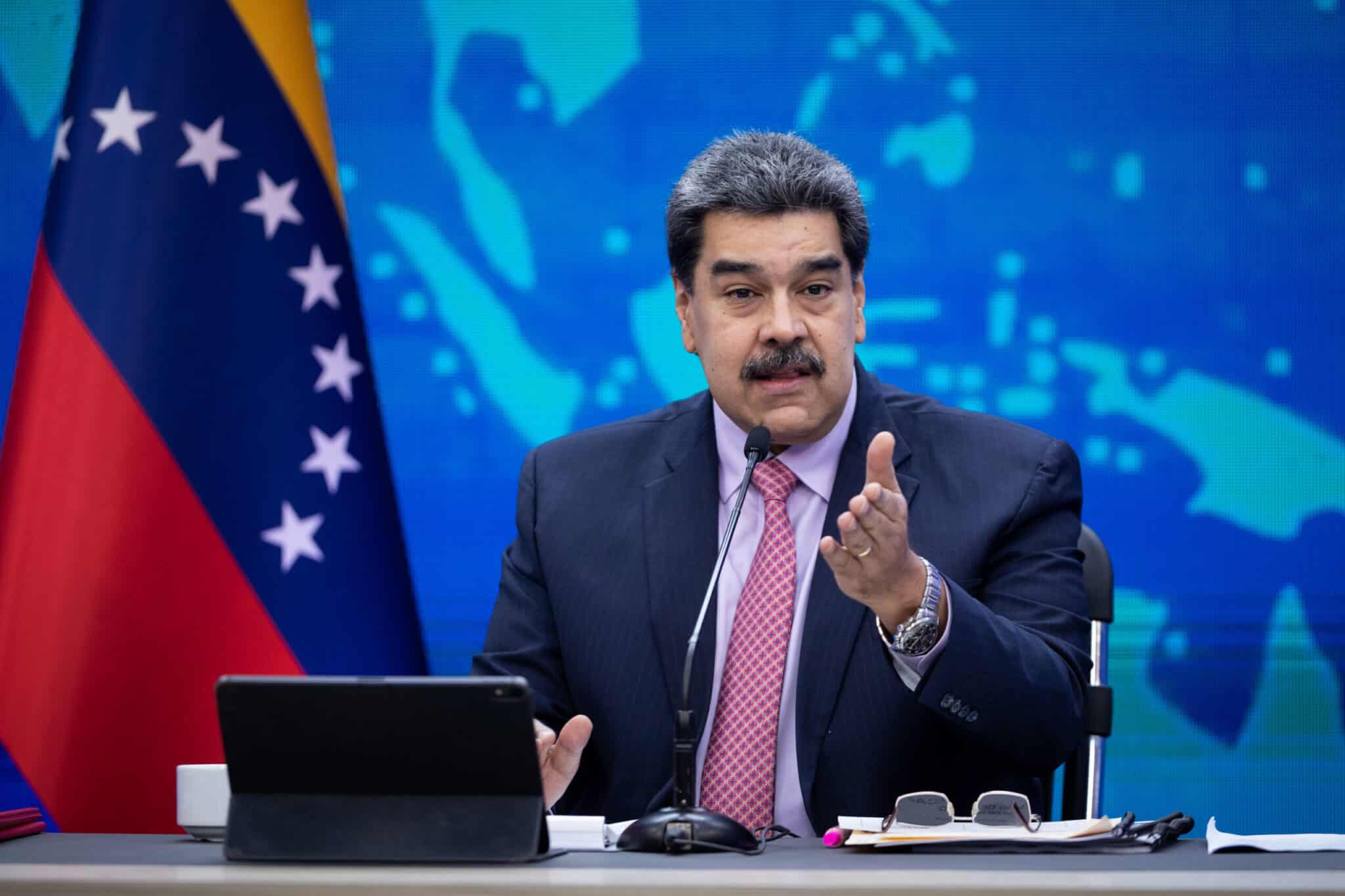 President Nicolás Maduro speaking at a press conference at the end of 2022. File photo.