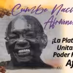 Flyer for the 3rd Afro-Venezuelan National Congress, with the image of late Aristóbulo Istúriz and the caption: "Afro-Venezuelan National Congress. Unitary Platform of Afro Popular Power." Photo: Ciudad Maracay.