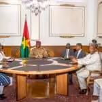 Foreign Ministers of Burkina Faso, Mali, and Guinea hold a tripartite meeting in Ouagadougou. Photo: Ministry of Foreign Affairs and International Cooperation of Mali.