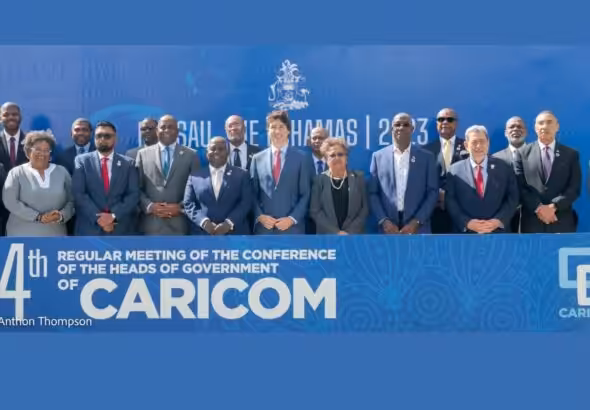 Group photo of the heads of government in attendance at the 44th CARICOM summit held in The Bahamas, February 17, 2023. Photo: Our News.