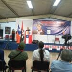 Featured image: Activists speak at an event held by Chilean trade unions and social movements in honor of Nicaraguan revolutionary hero Augusto César Sandino, Santiago, Chile, February 21, 2023. Photo: Prensa Latina.