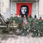 The Prizrak Brigade, the Donbass volunteer fighting group. Photo: Rainer's Newsletter.