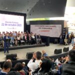 The moment when the Unitary Platform's primaries committee announced the date for the so awaited primaries of the Venezuelan far-right groups. Photo: Twitter/@cnprimariave.