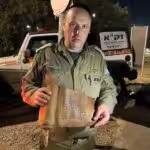 Haim Otmazgin, commander of the Israeli Zaka search and rescue team. Photo: Twitter/@palinfoen.