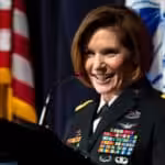 US Southern Command Chief, Laura Richardson, smiling profusely. Photo: US Army/File photo.