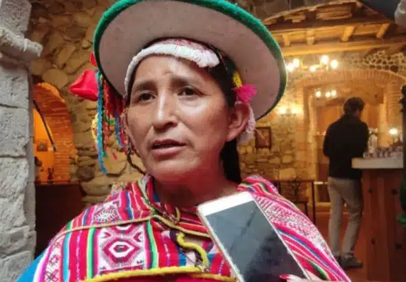 Lidia Patty Mullisaca of the indigenous Kallawaya nation. Photo: Kawsachun News.