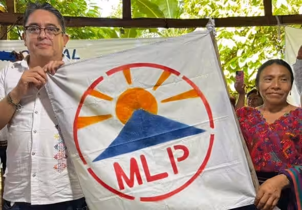Thelma Cabrera and Jordán Rodas of Guatemala's Movement for the Liberation of the People (MLP) Party. File Photo.