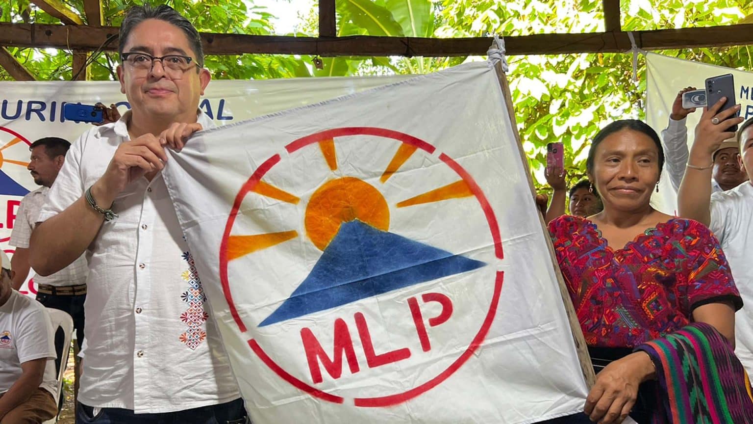 Thelma Cabrera and Jordán Rodas of Guatemala's Movement for the Liberation of the People (MLP) Party. File Photo.