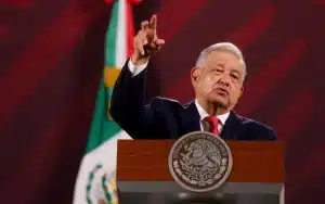 Mexican President Andrés Manuel López Obrador during a press conference. Photo: Cuartoscuro/File photo.