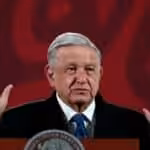 Mexican President Andrés Manuel López Obrador in a press conference. Photo: Mario Guzmán/EFE.