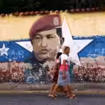 Mural of Comandante Hugo Chávez in Caracas, Venezuela. Photo: Edilzon Gamez/Getty.