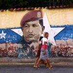 Mural of Comandante Hugo Chávez in Caracas, Venezuela. Photo: Edilzon Gamez/Getty.