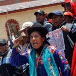 A protest against Peru's de facto government in Puno, Peru, January 25. Photo: Juan Carlos Cisneros/AFP/Getty Images/File photo.