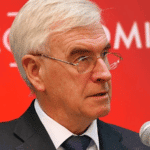 John McDonnell, MP, Shadow Chancellor speaking at Community Wealth Building conference in Preston, Harris Museum and Art Gallery, 8th February 2018. Photo: Sophie Brown/Wikimedia.