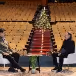 Journalist Ignacio Ramonet (right) and Venezuelan President Nicolas Maduro (left) during an interview last December. Photo: Últimas Noticias.