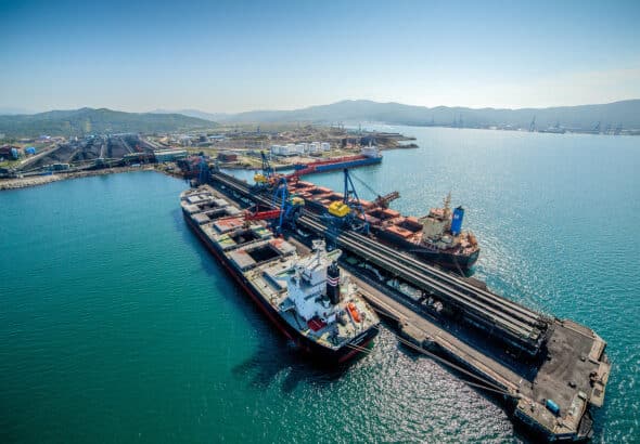 Russia increased oil exports from the Transneft-Kozmino port, near the Far Eastern city of Nakhodka. File photo.