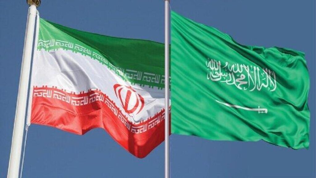The flags of Iran and Saudi Arabia. Photo: File photo.