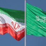 The flags of Iran and Saudi Arabia. Photo: File photo.