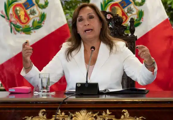 Peru's de facto ruler Dina Boluarte. Photo: CNN.