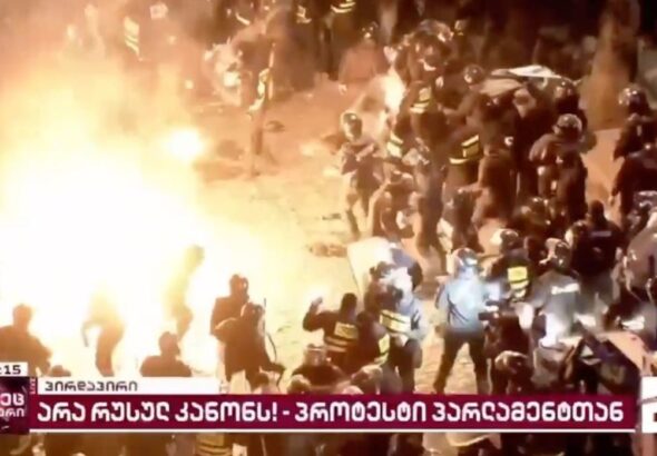 Protest in Georgia, Tbilisi by ‘Foreign Agent’ Law. Photo: File photo.