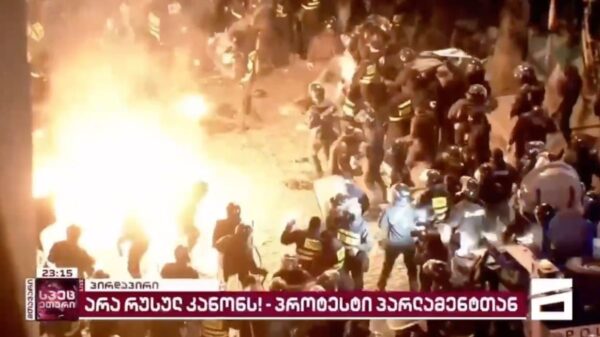 Protest in Georgia, Tbilisi by ‘Foreign Agent’ Law. Photo: File photo.