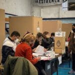 Argentinians voting in midterm elections of 2021. Photo: EFE.
