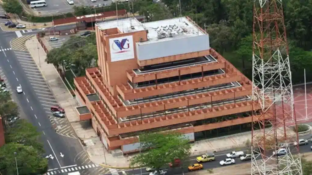Corporación Venezolana de Guayana state-owned mining company headquarters main building in Ciudad Guayana, Bolivar state. Photo: File photo.