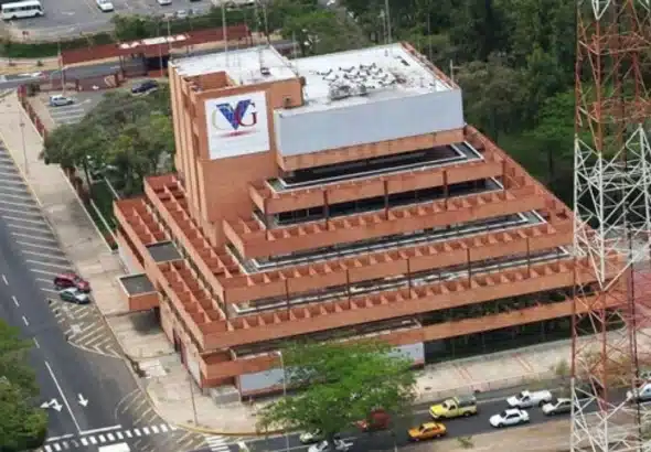 Corporación Venezolana de Guayana state-owned mining company headquarters main building in Ciudad Guayana, Bolivar state. Photo: File photo.