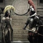 Moctezuma faces Cortés. ("Réplica de Cera de Moctezuma y Hernán Cortes). Photo: Antxoa is licensed under CC BY-NC-SA 2.0.