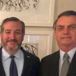 Republican Senator Ted Cruz (left) posing next to Brazilian President Jair Bolsonaro (right) during a ceremony in Dallas, Texas in 2019. Photo: Twitter/@tedcruz.