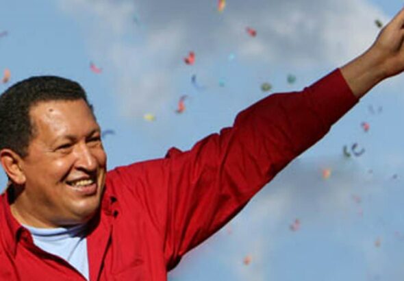 President Hugo Chavez during a presidential campaign. Photo: PSUV.
