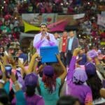 Venezuelan President Nicolás Maduro during an event in Caracas commemorating International Women's Day on Wednesday, March 8, 2023. Photo: Presidential Press.