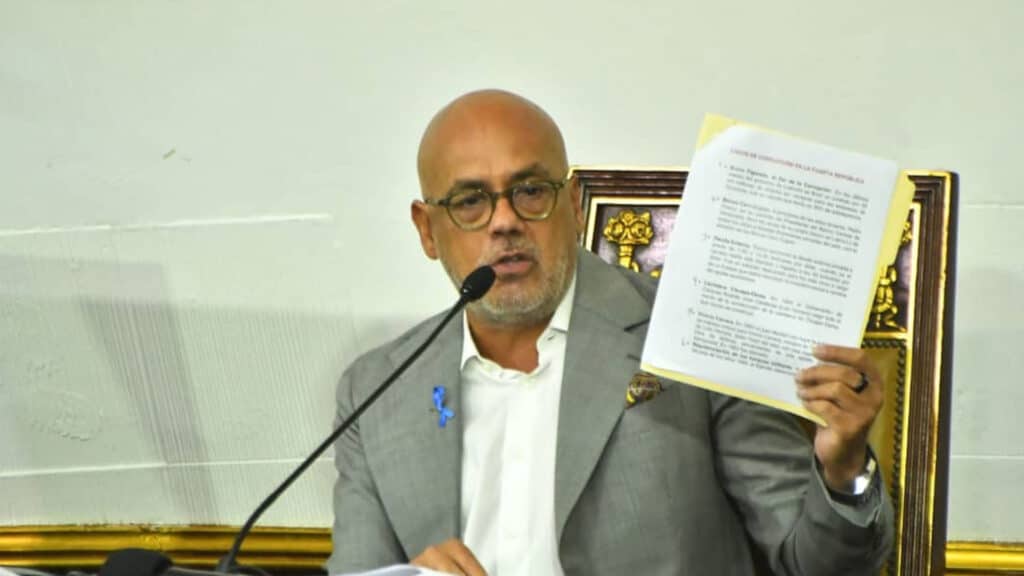 President of the Venezuelan National Assembly, Jorge Rodríguez. Photo: Twitter/@NoticiasBqto.