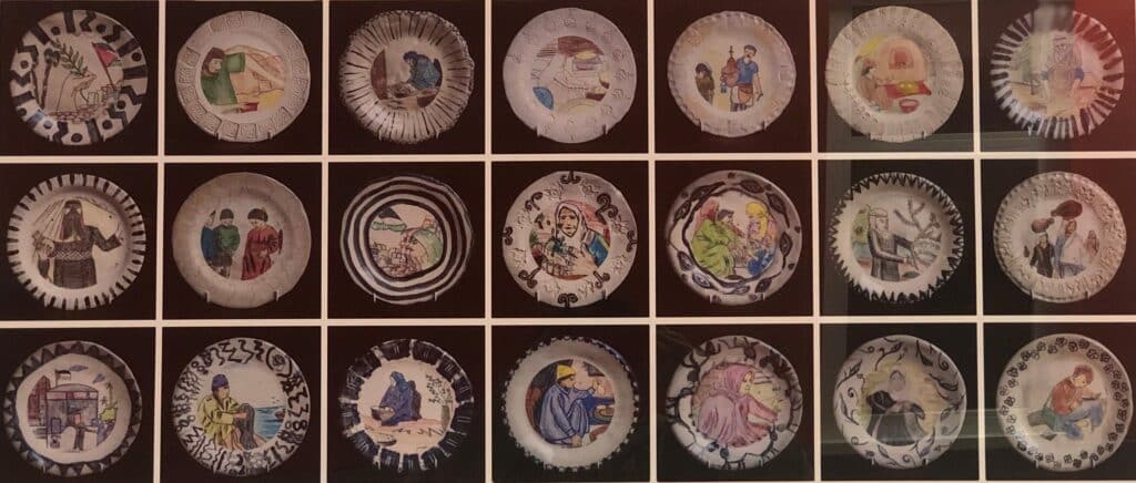 This artwork by children from Gaza was removed from a London hospital after complaints by a Zionist group. Photo: Middle East Eye.